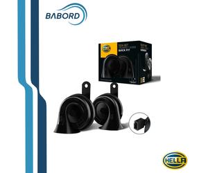 HELLA 3FH 012 010-111 Kit 2 Trombe Clacson 12V 110 dB Connettore Toyota