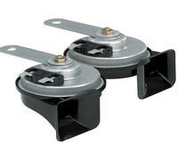 HELLA Tromba - HELLA OE-CONNECT HORN TE26 SET - 12V - 110dB(A) - 400Hz-500Hz - Tono basso/Tono alto - elettrico - ECE - Colore alloggiamento/sede: nero - Quantità: 2 - 3FH 012 010-161