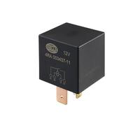 HELLA 4RA 003 437-111 Relè, Corrente di lavoro, 12V, 4a... poli, Schema elettrico S1, Spina B3, Contatto di lavoro di potenza, Colore nero, senza supporto