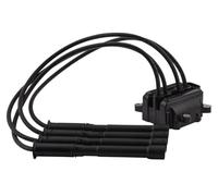HELLA 5DA 358 000-581 Bobina d'accensione - 12V - 4a... poli - incl. cavo bobina accensione/Bobina d'accensione blocco - avvitato