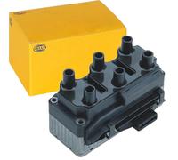 HELLA 5DA 358 057-091 Bobina d'accensione, 12V, 5a... poli, avvitato