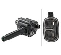 HELLA 5DA 358 168-471 Bobina di accensione - 12V - Connettore a 2 pin - Baionetta