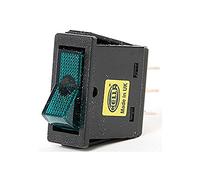 HELLA 6EH 004 406-032 Interruttore/Comando/Innesto, S14, Comando ribelevatamento, N° raccordi 3, fissato con graffetta, Contatto di commutazione, Illuminazione interruttore verde