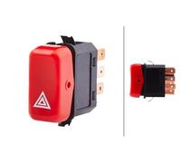 HELLA 6HH 004 175-021 Interruttore, Lampeggiatore d'emergenza, 24V, N° raccordi 8, Alogeno, con lampadina
