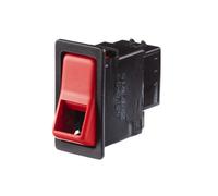 HELLA Interruttore, Lampeggiatore d'emergenza - 24V - Variante di dotaz.: I-0 - N° raccordi: 7 - Montaggio, interno - con funzione confort - Marcatura colore: rosso - 6HH 004 570-591