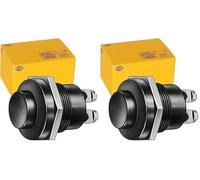 HELLA 6JF 001 571-101 Interruttore, Accensione/motorino d'avviamento - Comando pressione - N° raccordi: 2 - avvitato - Contatto di chiusura - Alesaggio-Ø: 22mm - Spessore lamiera: 7mm