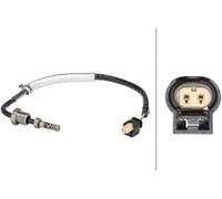 HELLA 6PT 358 181-061 Sensore, Temperatura gas scarico, 2a... poli, avvitato, Cavo 230mm