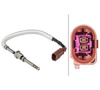 Hella Sensore temperatura gas di scarico 6PT 358 181-531 connettore a 2 poli per AUDI A7 Sportback
