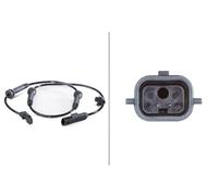 Hella Sensore ABS 6PU 012 806-241 per Renault Megane II/Scenic II - 2 poli 720 mm assale anteriore