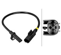 HELLA 6PU 358 217-161 Sensore, N° giri ruota - 2a... poli - Cavo: 205mm