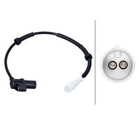 HELLA 6PU 358 218-401 Sensore, N° giri ruota - 2a... poli - Assale anteriore - Cavo: 455mm