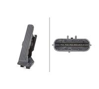 HELLA 6PV 011 040-701 Sensore, Posizionamento pedale acceleratore, per veicolo con guida a Dx, 6a... poli, Trasmissione automatica