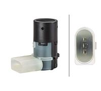 HELLA 6PX 358 141-061 Sensore, Assistenza parcheggio, diritto, 3a... poli, infilato, verniciabile