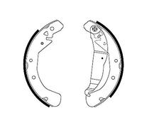 HELLA 8DB 355 001-631 Kit ganasce freno, H8945