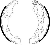 HELLA 8DB 355 020-081 Kit ganasce freni 203mm per OPEL Corsa F per CITROËN DS3