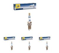 HELLA 8EH 188 705-041 Candela accensione, Platinum PM7RC-10, Apert. chiave 16, lunghezza filettatura 19mm, Dist. interelettrod. 1.0mm (Confezione da 4)