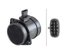 HELLA 8ET 358 095-221 Debimetro - 4a... poli - Bocchettone di tubo - senza materiale montaggio