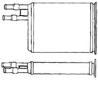 Hella 8FH 351 313-171 Scambiatore Calore, Rame