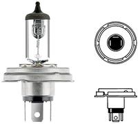HELLA 8GD 002 088-141 Alogeno Lampadina - R2 (Bilux) - Standard - 12V - 45/40W - Modello presa lampadina: P45t - Scatola - Quantità: 1