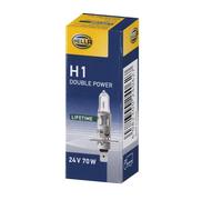 Hella 8GH 002 089-491 Alogeno Lampadina - H1 - Heavy Duty Expert Longer lifetime, vibration resistant - 24V - 70W - Modello presa lampadina: P14.5s - Scatola - Quantità: 1