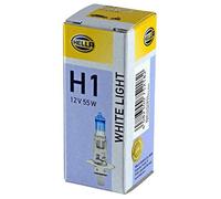 HELLA 8GH 223 498-111 Alogeno Lampadina - H1 - White Light up to 4200 Kelvin - 1