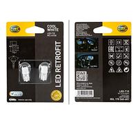 HELLA 8GL 178 560-601 Lampadina, LED, LED Retrofit, 12V, 1W, 5000K, Tipo zoccolo W2,1x9,5d, Blister, Quantità 2