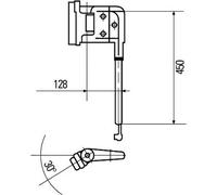 Hella 8HG 503 009-082 Supporto, Specchietto Laterale - Elettrico - Destra