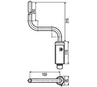 HELLA Supporto, Specchio esterno - Sx - 8HG 561 107-001