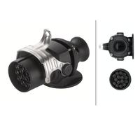 HELLA Spina rimorchio 8JA 007 241-031 – 24V 15A – Cappuccio, contatto crimpato/saldato