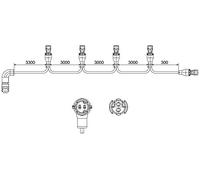 HELLA 8KB 340 820-421 Condotto raccordo, Luce demarcazione laterale, EasyConn