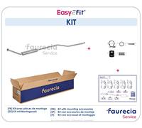 HELLA 8LB 366 020-271 Silenziatore anteriore - Easy2Fit® Kit - anteriore - a tre pezzi/in tre parti - Kit con parti annesse - per es. CITROËN XSARA PICASSO (N68)