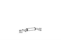 HELLA 8LC 366 026-201 Silenziatore centrale - Easy2Fit® Kit - centro - monopezzo - Kit con parti annesse