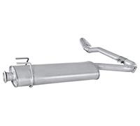Hella Marmitta 8LD 366 033-971 Silenziatore posteriore Easy2Fit Kit in due pezzi con parti annesse