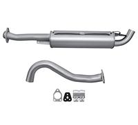 HELLA 8LD 366 036-031 Silenziatore posteriore - Easy2Fit® Kit - posteriore - in due pezzi - Kit con parti annesse