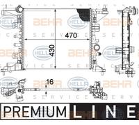 Hella 8MK 376 756-441 Radiatore