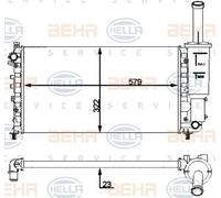Hella 8MK 376 901-081 Radiatore