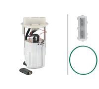 HELLA 8TF 358 146-221 Imp. alimentazione carburante, elettrico, 4a... poli, con guarnizione, con indicatore livello carburante