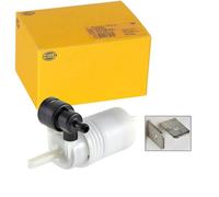 HELLA Pompa lavacristalli 8TW 005 206-011 – 12V elettrica doppia 2 bar 60 l/h