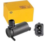 HELLA 8TW 006 848-001 Pompa acqua lavaggio, Pulizia cristalli - 12V - elettrico - Monopompa - nero