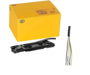 HELLA 9BP 501 238-012 Piastra supporto, Specchio esterno, Cavo 4000mm, 7a... poli, bilaterale