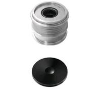 HELLA 9XU 358 038-691 Dispositivo ruota libera elevatornatore, Dimensioni filettatura M16x1,5, N° di scanalature 5, con calotta/coperchio