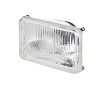 HELLA Alogeno Gruppo ottico, Faro principale - 12V / 24V - rettangolare - Numero di riferimento: 12.5 - cristallino - Spina: Spina piatta - Dx/Sx - Quantità: 1 - 1LB 003 177-081