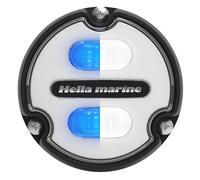 Hella Apelo A1 Blu Bianco Luce Sott'acqua 1800 Lumen Scocca Nera Lente Bianca