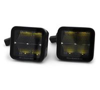 Hella BLACK MAGIC Set Di Fari Spot LED A Cubo 3.2" 12/24V 5700K Con Cablaggio