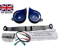 Hella Blu Zaffiro Clacson Set Alto Basso Per Subaru 2002-2007 con Supporto