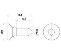 HELLA Bullone Disco freno 8DZ 355 209-081 per VW Golf IV Schrägheck (1J1) G 16,1