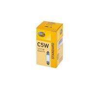 Hella C5W Lampadina Alogena 12V 5W Per Luce Targa Interno