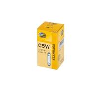 Hella C5W Lampadina Alogena Luce Targa Lampada Interna 12V 5W Gamma Standard