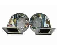 Hella Clacson A Tromba A Due Toni Placcato Cromo 510Hz E 410Hz Set