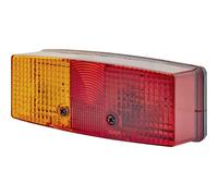 HELLA 2SD 003 184-031 Luce posteriore, Lampadine, 24/12V, Montaggio, esterno/avvitato, colore diffusore luce rosso/giallo, Spina Spina piatta, Sx, Quantità 1